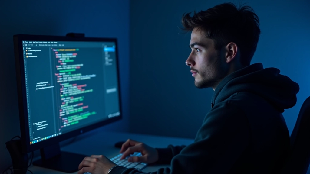 CSS editor s @keyframes kódem na obrazovce, modrý monitor, moderní pracovní prostor