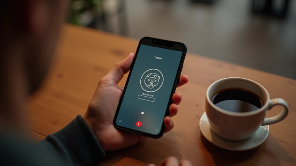 Mobilní telefon s animovanou mikrointerakcí na displeji